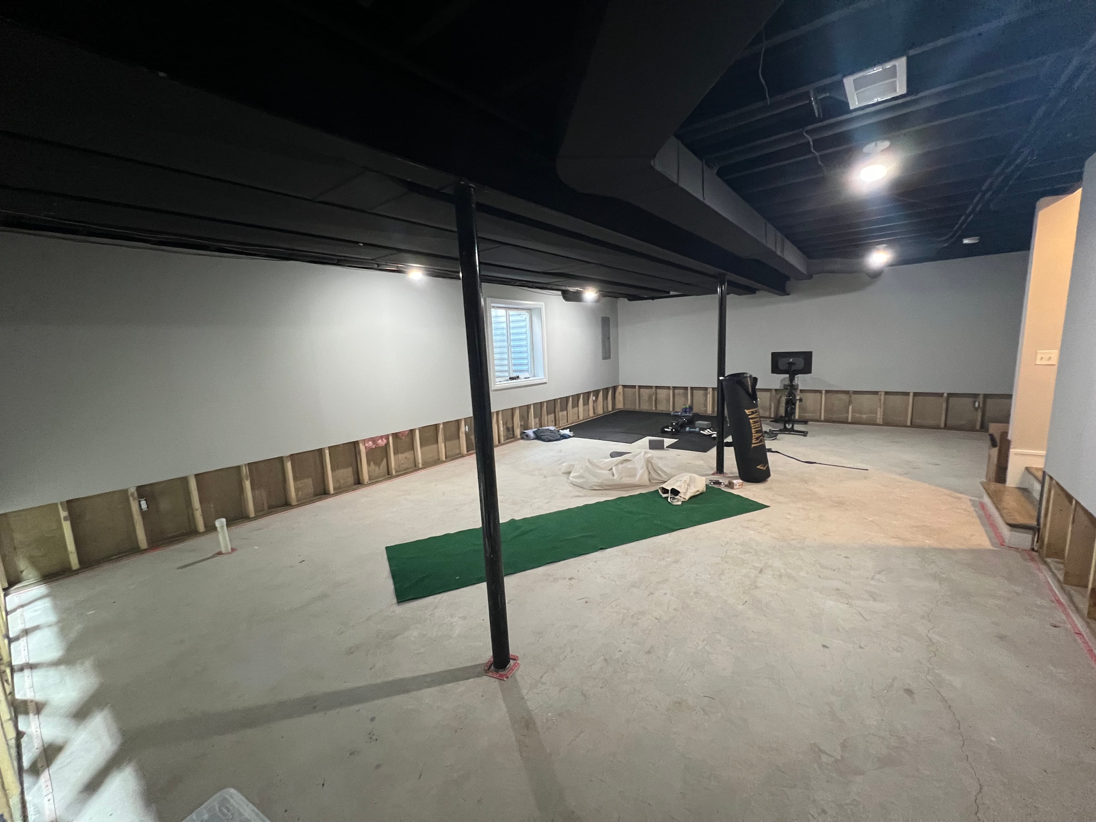 Basement before restoration