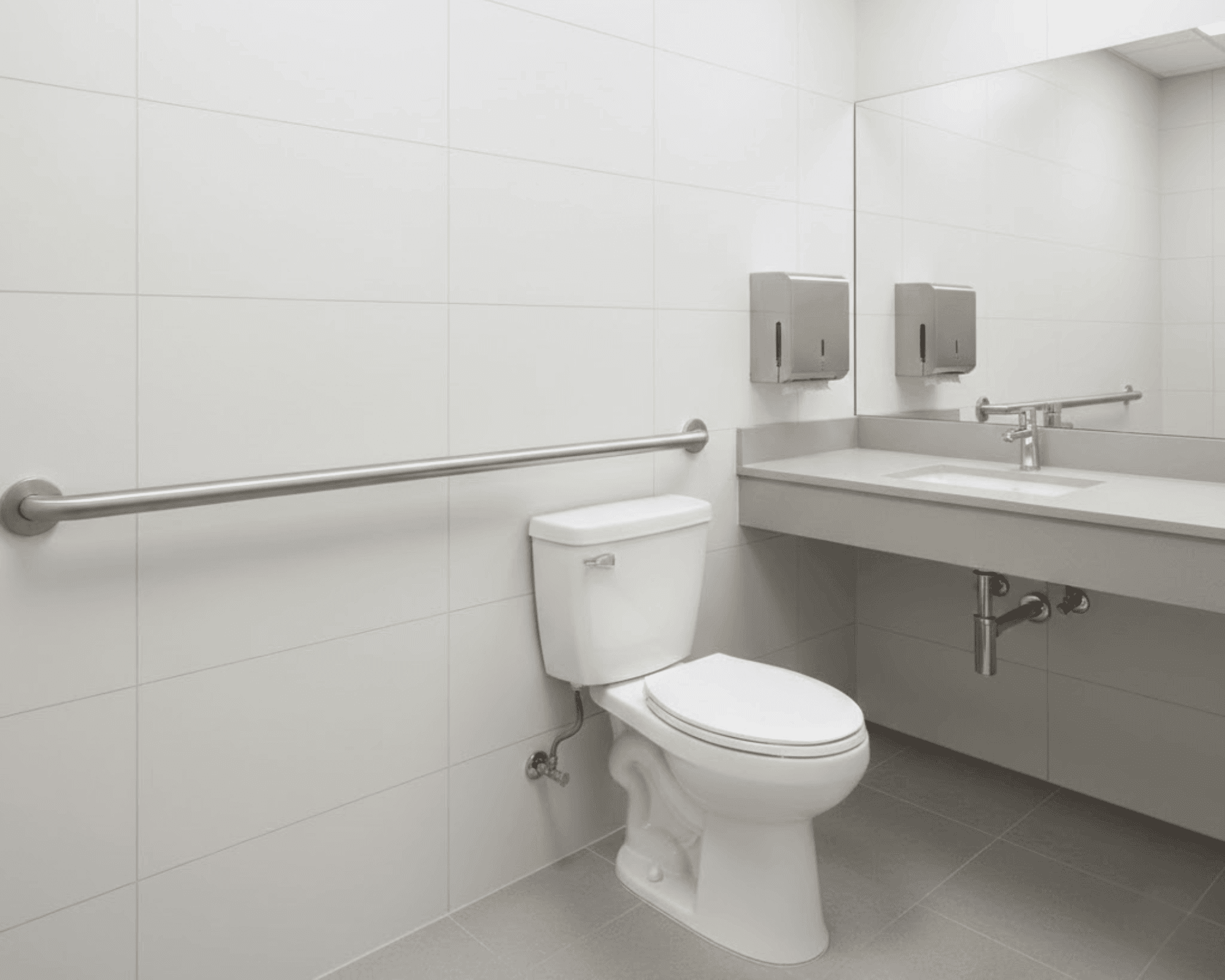 ADA-compliant commercial bathroom renovation