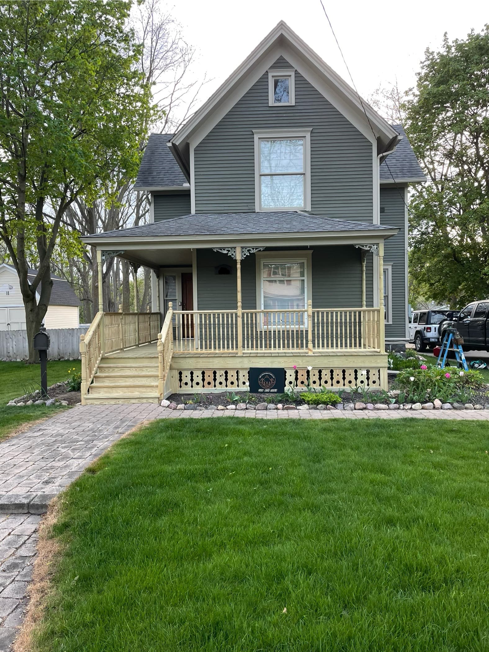 Deck finished - after